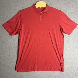 Peter Millar Men's Red Polo Shirt Pima Cotton‎ Casual Golf Size XXL